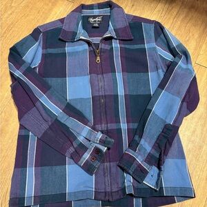 Plaid Women’s Jacket in Blue and Purple